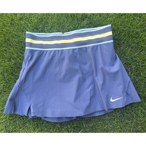 Nike Dresses & Skirts - Nike Dri Fit Women’s Skort; Blue With Yellow And Light Blue Stripes; Size M